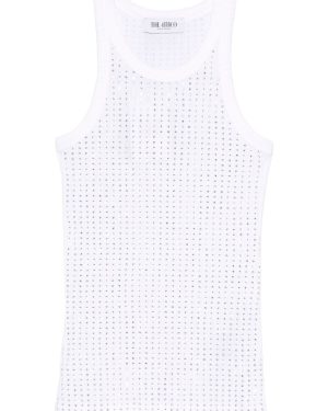 The Attico Strass Embellished Tank Top