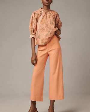 The Colette Cropped Wide-Leg Trousers by Maeve
