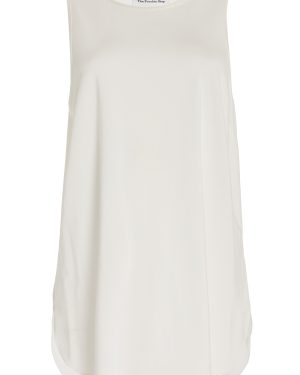 The Frankie Shop - Exclusive Alma Oversized Knit Tank Top - White - L - Moda Operandi