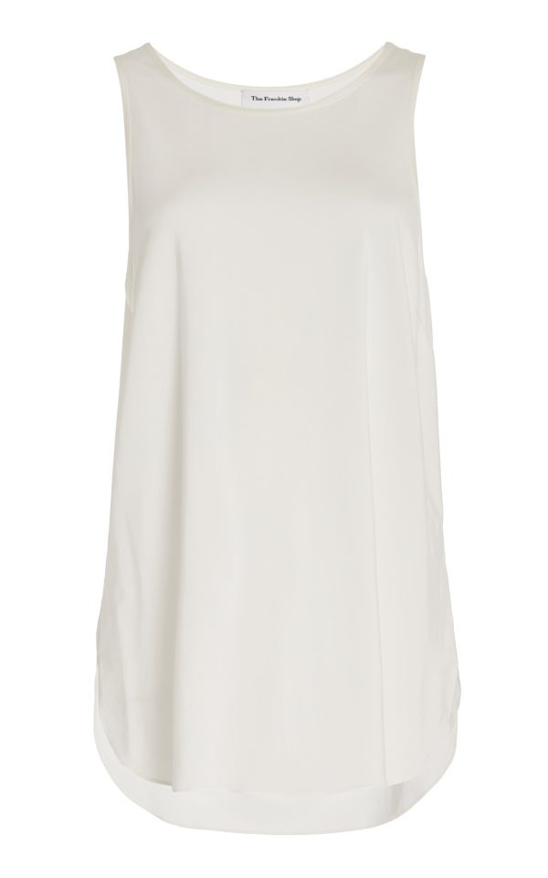 The Frankie Shop - Exclusive Alma Oversized Knit Tank Top - White - S - Moda Operandi