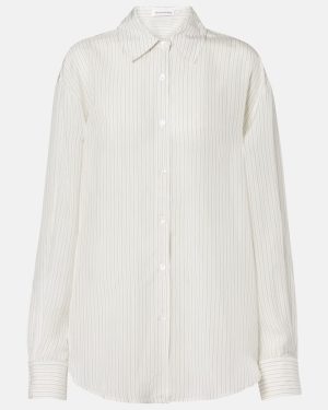 The Frankie Shop Peri sheer striped shirt