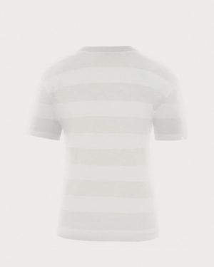 The North Face Stripe Knit Top - Tin Grey Boulder Stripe - XS