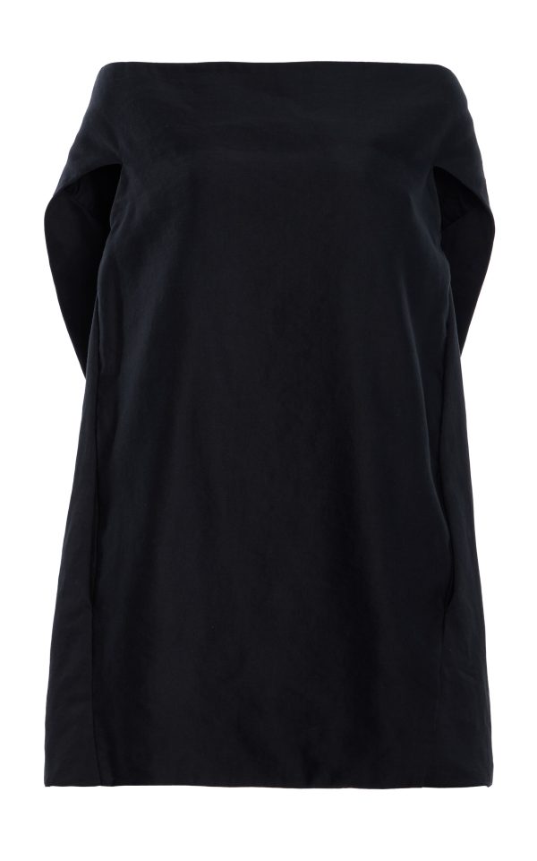 The Row - Pallenberg Off-The-Shoulder Ramie-Cotton Top - Black - US 0 - Moda Operandi
