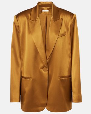The Sei Oversized silk satin blazer