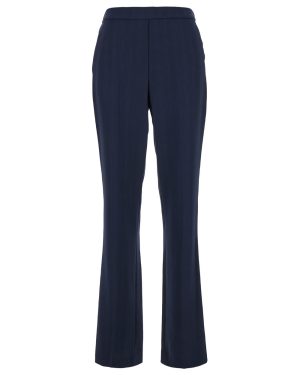 Theory Blue Flared Pants In Cady Woman