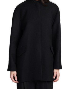 Theory Cape Back Melton Coat