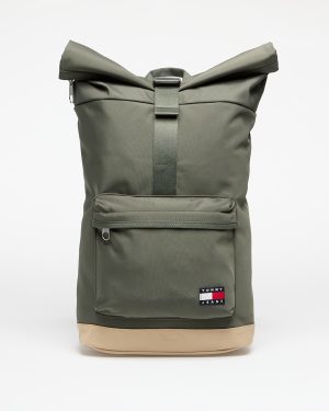 Tommy Jeans Essential Daily Rolltop Backpack Green Universal