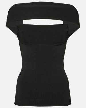 Toteme Cutout ribbed-knit top