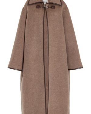Toteme - Double-Clasp Wool Coat - Brown - EU 40 - Moda Operandi