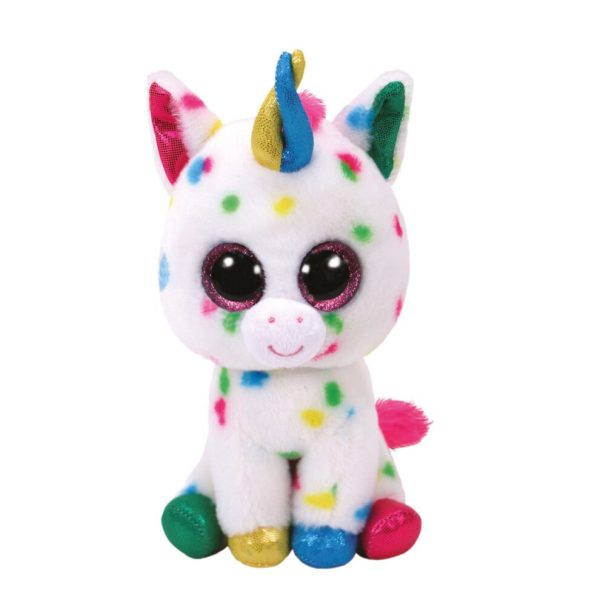 Ty Mounting, Harmony, Glitter Eye Pink Unicorn 42Â cm - , Beanie Boo's