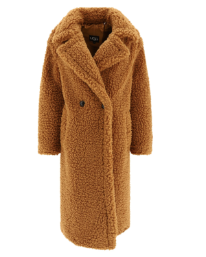 UGG Gertrude Long Teddy Coat -Chestnut, S