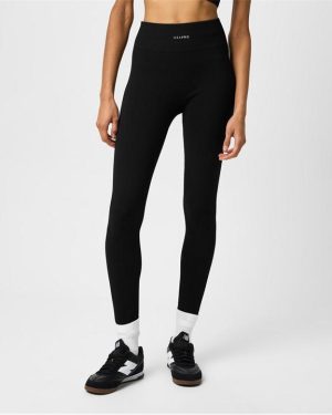 USA Pro Ribbed Leggings Womens - Black