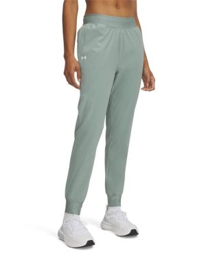 Under Armour High Rise Woven Tracksuit Bottoms Womens - Green