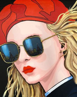 Urban And Pop Still Life Acrylic Painting By Lena Smirnova, 40 X 40Cm, Little Red Cap, Original Artwork For Sale On Artfinder