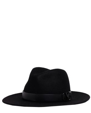 V Logo Signature Fedora Hat