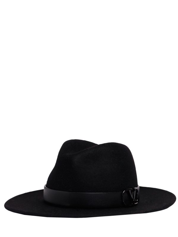 V Logo Signature Fedora Hat