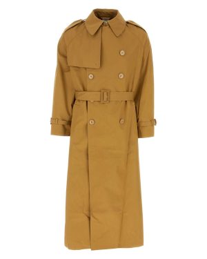 VETEMENTS Ochre Cotton Oversize Trench Coat