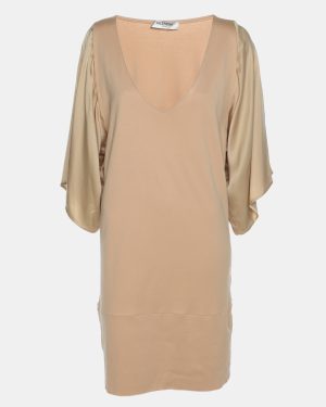 Valentino Beige Knit Silk Top M