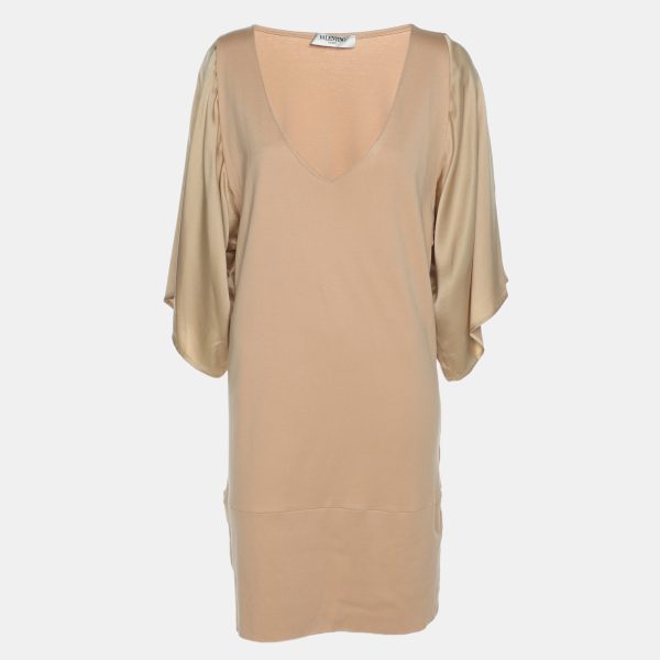 Valentino Beige Knit Silk Top M