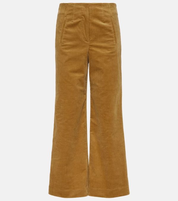 Veronica Beard Dova cropped corduroy pants
