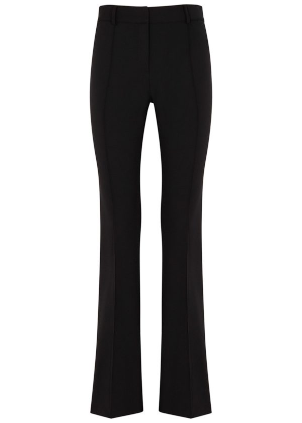 Veronica Beard Hibiscus Flared-leg Trousers - Black - 6