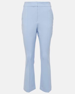 Veronica Beard Tani cropped high-rise flared pants