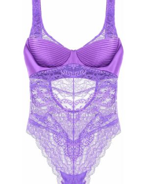 Versace Satin And Lace Bodysuit
