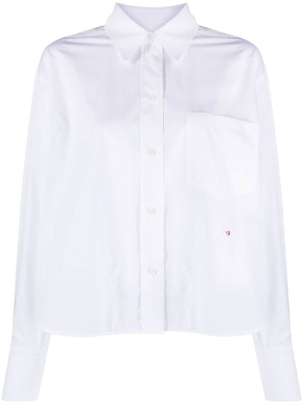 Victoria Beckham Cotton Cropped Shirt