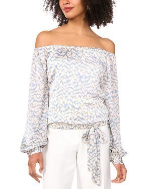 Vince Camuto Off-the-Shoulder Long Sleeve Top
