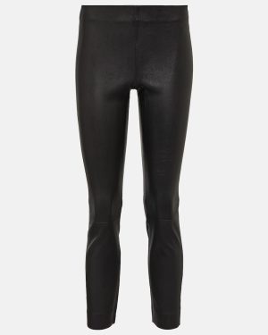 Vince Cropped slim leather pants