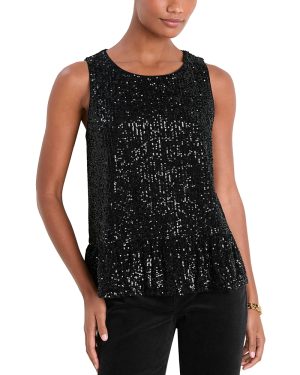 Vineyard Vines Sequin Peplum Top