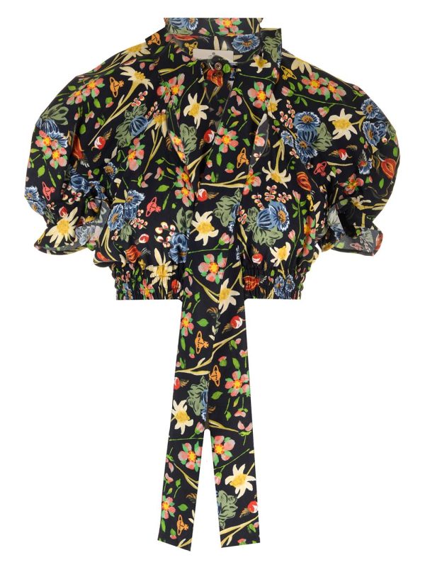 Vivienne Westwood Crop Top folk Flower