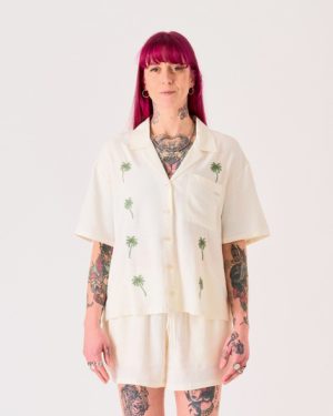 Volcom Sun Stunner Shirt - Bone - S