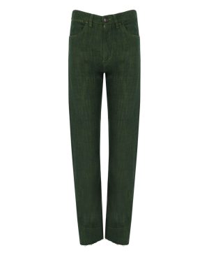 WHITE SAND ISABEL GREEN JEANS