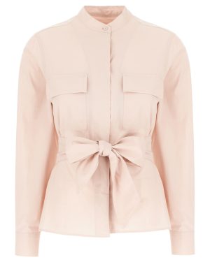 Weekend Max Mara Pastel Pink Poplin Blouse