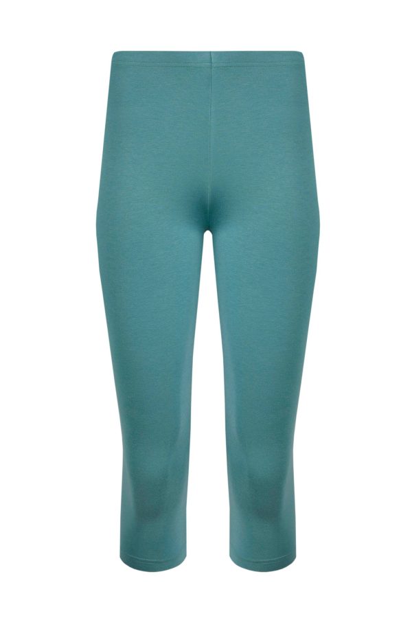 Weird Fish Blondie Cropped Leggings Mineral Blue Size 10