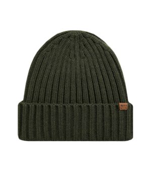 Weird Fish Monreith Eco Beanie Hat Fir Green Size ONE