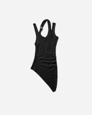 Women s Piercing Tank Top Black