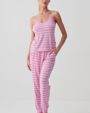 Womens Bamboo Camisole Pyjama Set -