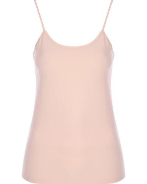 Womens Beige Stretch Camisole Vest