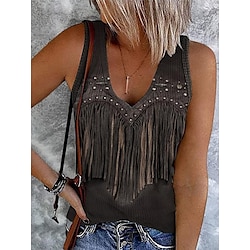 Women's Camisole Tank Top Graphic Bohemia Vintage Stylish Sleeveless Sleeveless V Neck Crop Tops Daily Print Black Yellow Red Blue Green Summer Spring