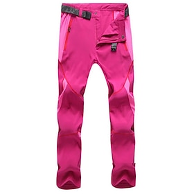 Women's Combat Pants Cargo Pants Tactical Pants Military Patchwork Outdoor Regular Fit Waterproof Breathable Quick Dry Pants / Trousers Pink Burgundy Hunting C