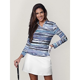 Women's Golf Polo Shirt Pink Blue Green Long Sleeve Top Ladies Golf Attire Clothes Outfits Wear Apparel