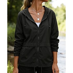Women's Hiking Jacket Sport Jacket Outdoor Waterproof Windproof Quick Dry Lightweight Hiking Outfits Hiking Clothes Spring Autumn / Fall Jacket Tennis Golf Run