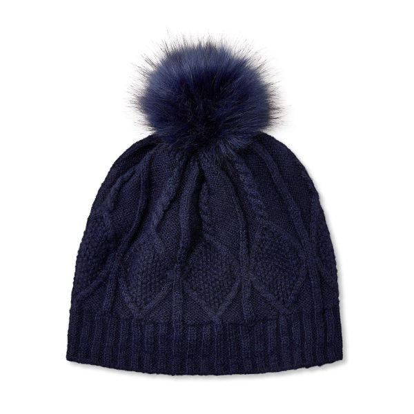 Women's Kelston Beanie Hat in Navy Eclipse, Size OS, by Ariat