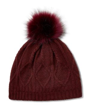 Women's Kelston Beanie Hat in Tawny Port, Size OS, by Ariat