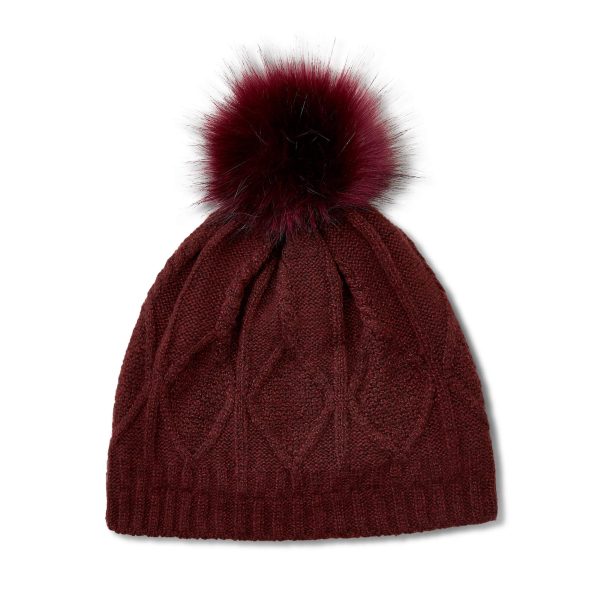Women's Kelston Beanie Hat in Tawny Port, Size OS, by Ariat