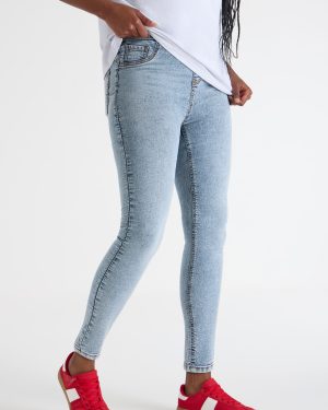 Womens Light Blue Kate Shaper Jeggings