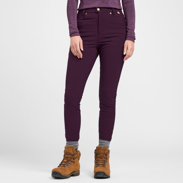 Women's Thermal Skinny Outdoor Trousers, Purple
