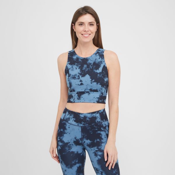 Women's Vantage Crop Top, Blue